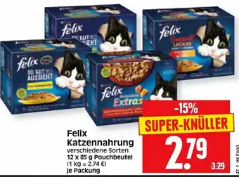 Edeka Herkules Felix Katzennahrung 12x85g Angebot
