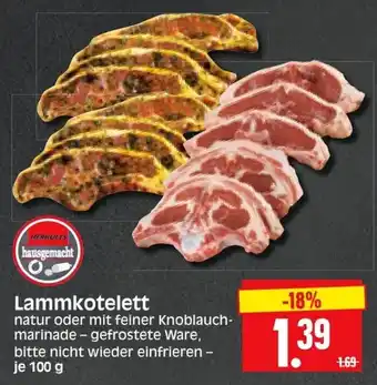 Edeka Herkules Lammkotelett 100g Angebot