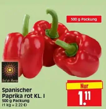 Edeka Herkules Spanischer Paprika rot 500g Angebot