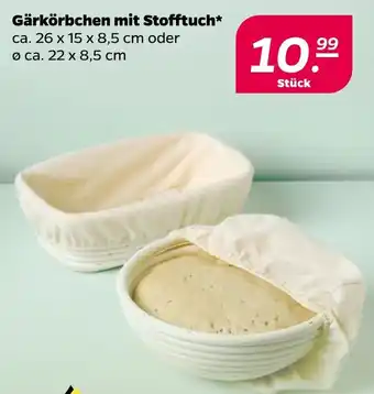NETTO Gärkörbchen mit Stofftuch Angebot