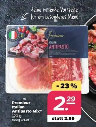 NETTO Premieur Italian Antipasto Mix 120g Angebot