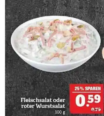 Marktkauf Fleischsalat oder roter Wurstsalat Angebot