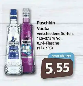 Markant Puschkin Vodka Angebot