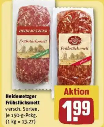 REWE Heidemetzger Frühstücksmett Angebot