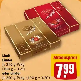 REWE Lindt lindor pralinen Angebot