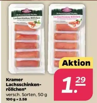 NETTO Kramer Lachsschinkenröllchen 50g Angebot