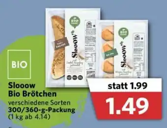 Combi Slooow Bio Brötchen 300/360g Angebot