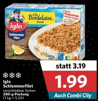 Combi Iglo Schlemmerfilet 380g Angebot