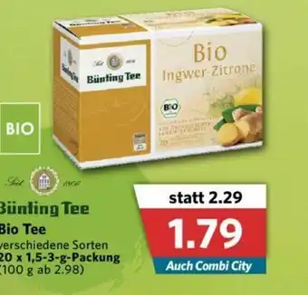 Combi Bünting Tee Bio Tee 20x1,5-3g Angebot