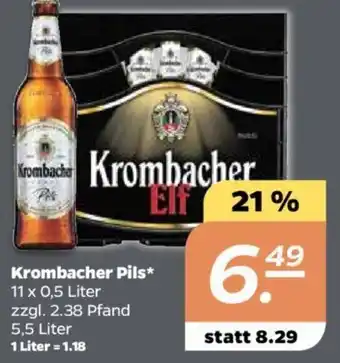 NETTO Krombacher Pils 11x0,5L Angebot