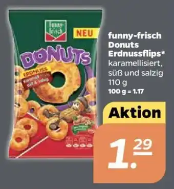 NETTO Funny Frisch Donuts Erdnussflips 110g Angebot