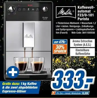 Expert Melitta Kaffeevollautomat F23/0-101 Purista Angebot