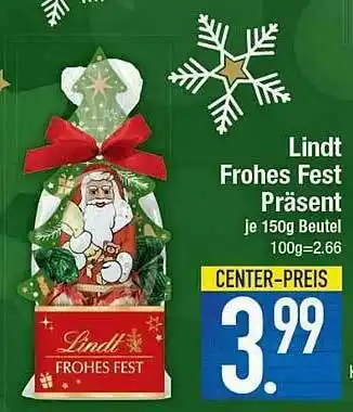 E-Center Lindt Frohes Fest Präsent Angebot