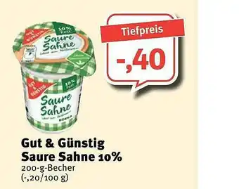 Feneberg Gut & Günstig Saure Sahne 10% Angebot