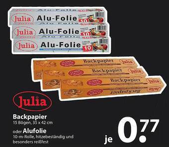 Famila Nord Ost Julia Backpapier Oder Alufolie Angebot