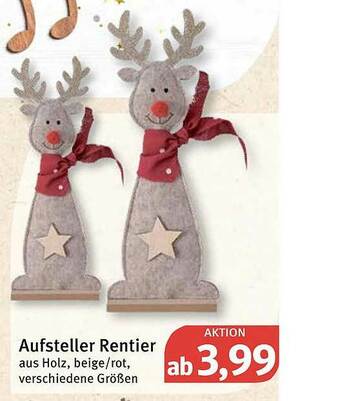 Feneberg Aufsteller Rentier Angebot