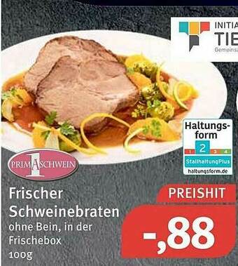 Feneberg Frischer Schweinebraten Primaschwein Angebot