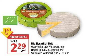 Globus Bio Heumilch-brie Angebot