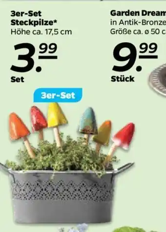 NETTO 3er Set Steckpilze Angebot