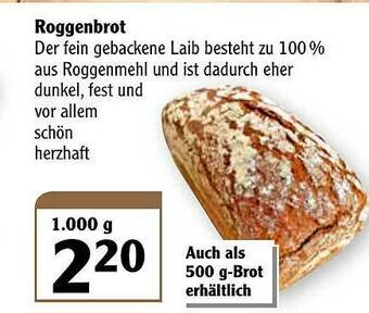 Globus Roggenbrot Angebot