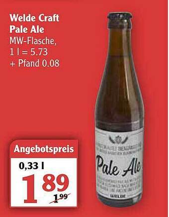 Globus Welde Craft Pale Ale Angebot