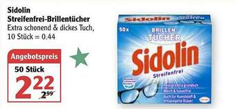 Globus Sidolin Streifenfrei-brillentücher Angebot