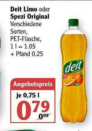 Globus Deit Limo Oder Spezi Original Angebot