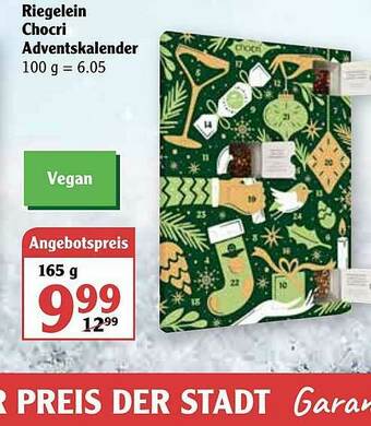 Globus Riegelein Chocri Adventskalender Angebot