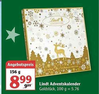 Globus Lindt Adventskalender Angebot