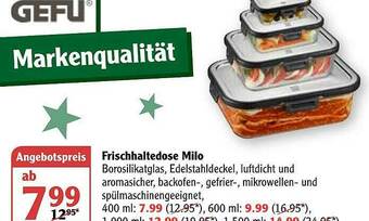 Globus Gefu Frischhaltedose Milo Angebot