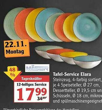 Globus Tafel-service Elara Mäser Angebot