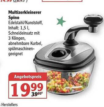 Globus Multizerkleinerer Spino Angebot