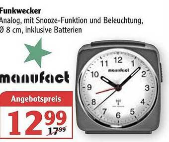 Globus Funkwecker Manufact Angebot