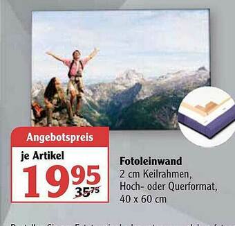 Globus Fotoleinwand Angebot