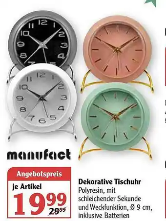 Globus Manufact Dekorative Tischuhr Angebot