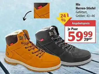 Globus His Herren-stiefel Angebot