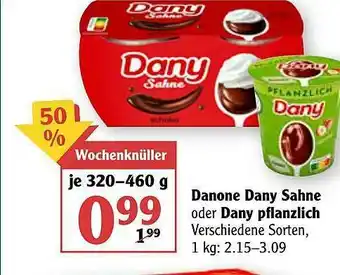 Globus Danone Dany Sahne Oder Dany Pflanzlich Angebot