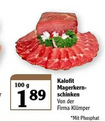 Globus Kalofit Magerkernschinken Angebot