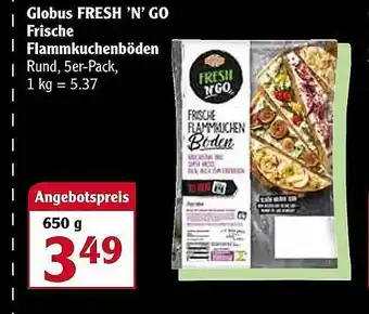 Globus Globus Fresh'n'go Frische Flammkuchenböden Angebot