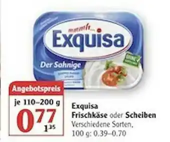 Globus Exquisa Frischkäse Oder Scheiben Angebot