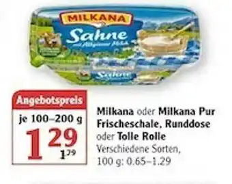 Globus Milkana Oder Milkana Pur Frischeschale, Runddose Oder Tolle Rolle Angebot