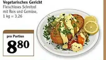 Globus Vegetarisches Gericht Angebot