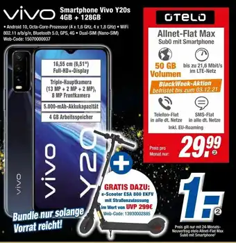 Expert Smartphone Vivo Y20s 4GB+128GB Angebot