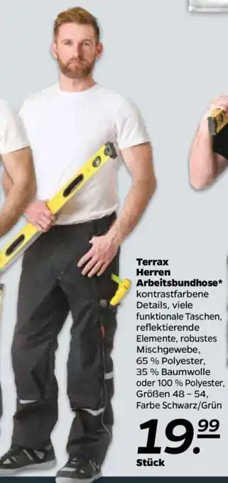 NETTO Terrax Herren Arbeitsbundhose Angebot