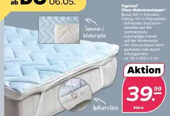 NETTO TopCool Visco Matratzentopper Angebot