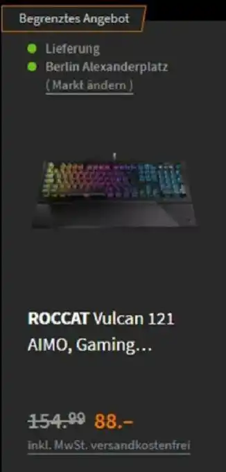 Saturn Roccat Vulcan 121 Aimo Angebot