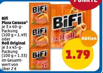 PENNY Bifi Pizza Carazza 3x40g oder Roll Original 3x45g Angebot