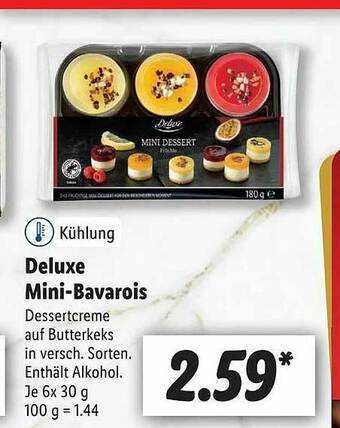 Lidl Deluxe Mini-bavarois Angebot