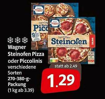 Markant Wagner Steinofen Pizza Oder Piccolinis Angebot