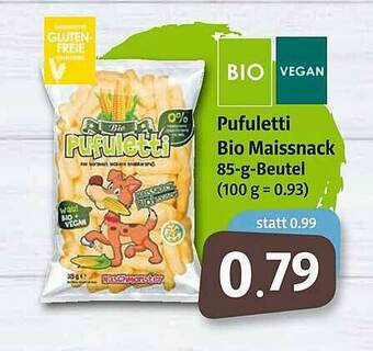 Markant Pufuletti Bio Maissnack Angebot